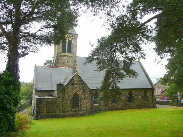 St. John's church, Cefn-coed-y-cymmer A Victorian building on a rise of land to the north-west of Merthyr Tydfil.