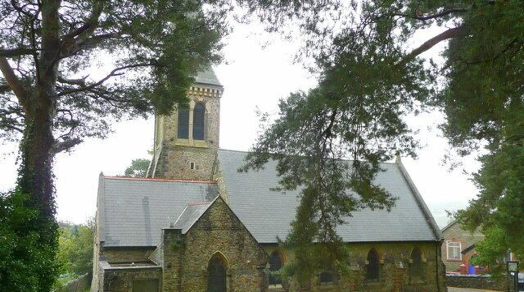 St. John's church, Cefn-coed-y-cymmer A Victorian building on a rise of land to the north-west of Merthyr Tydfil.