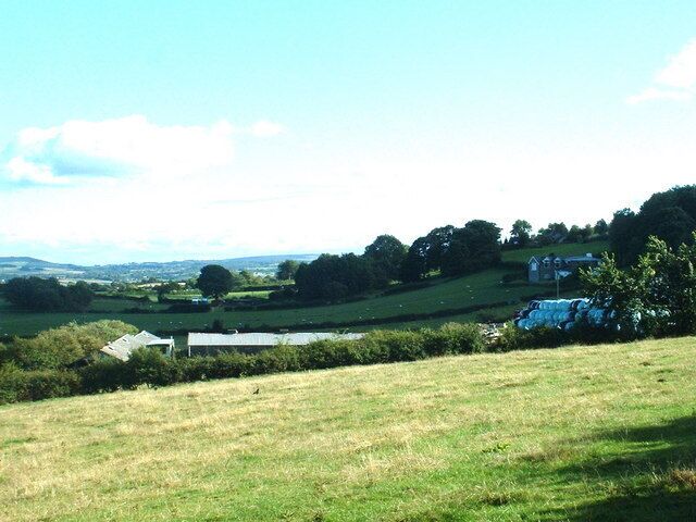 Fron Uchaf farm. Looking south.