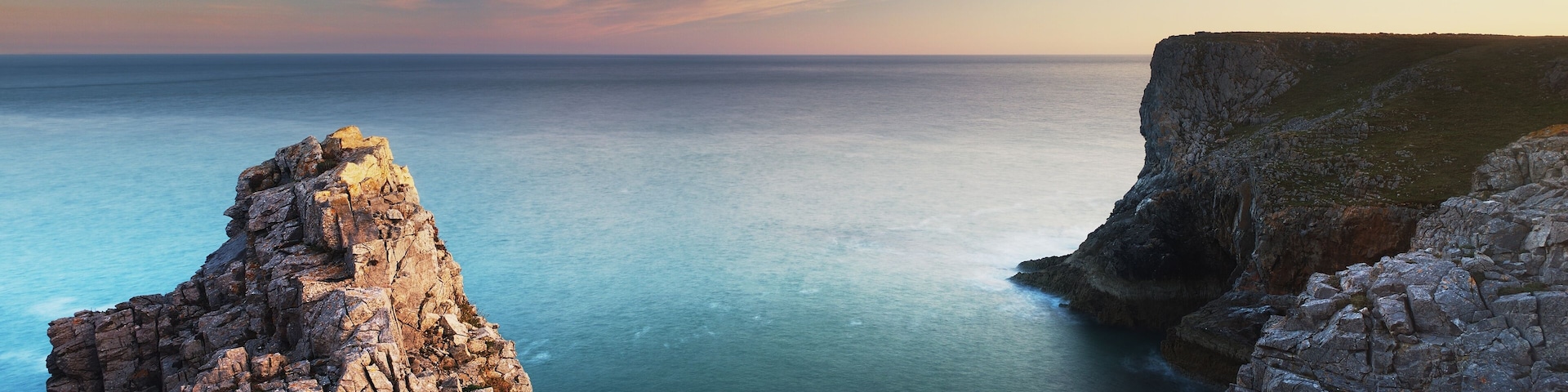 Pembroke's sea cliffs.