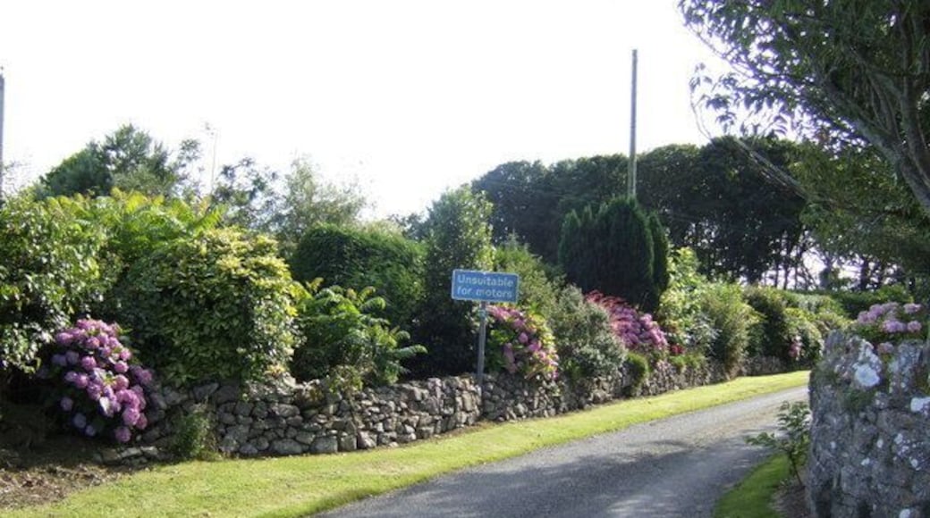 Floral entrance to Carew Farm