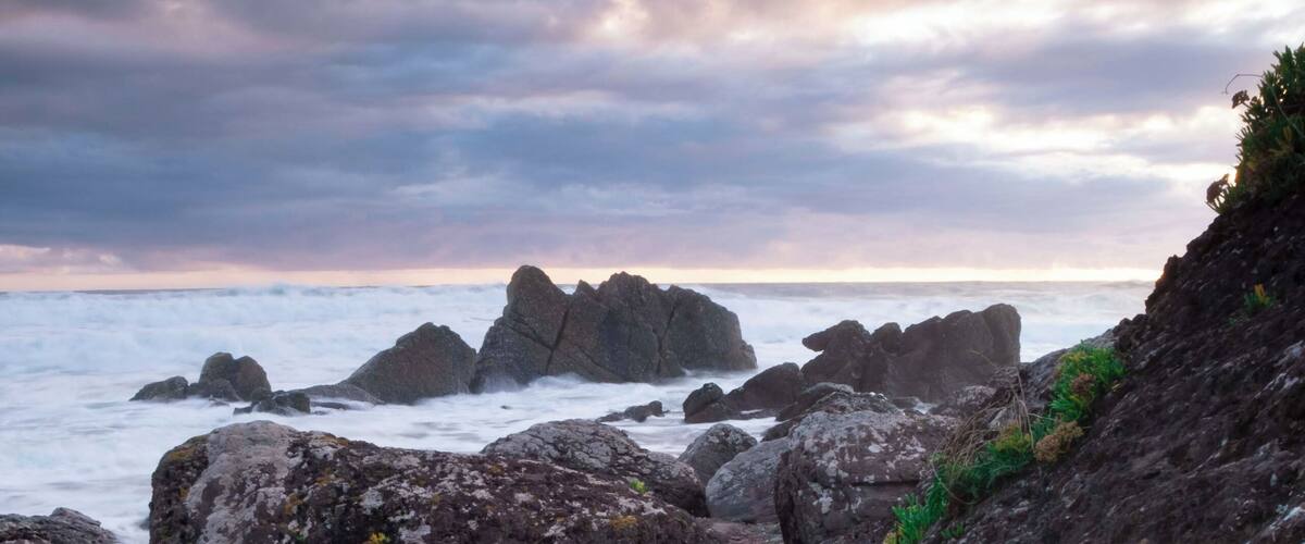 Another shot from the north end of the beach. Had to move before the light got even better as the tide on this beach can be dangerous.