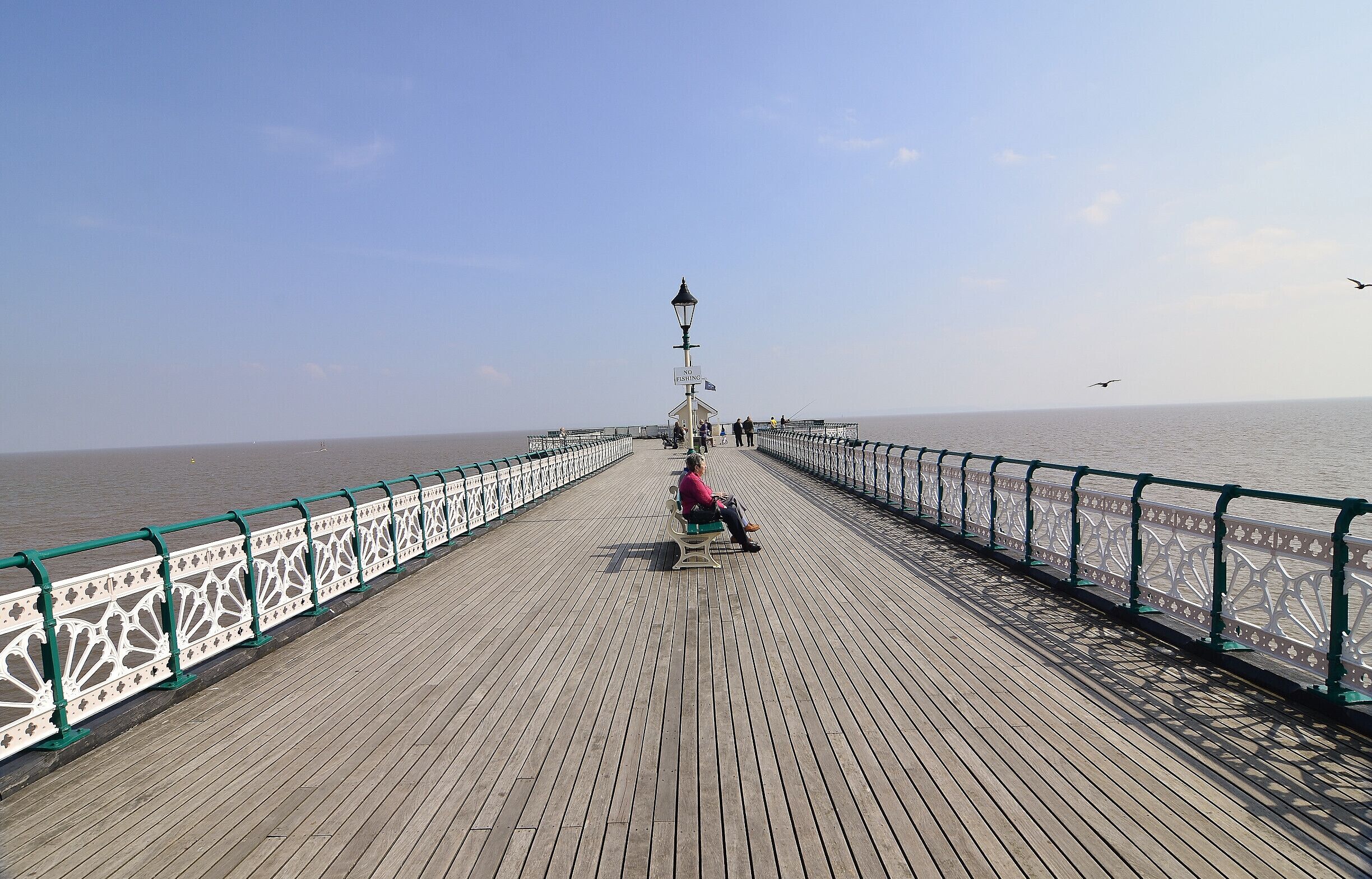 Penarth Pier, Great pier to visit with beautiful views. Food place right on the pier for something to eat and drink to relax.