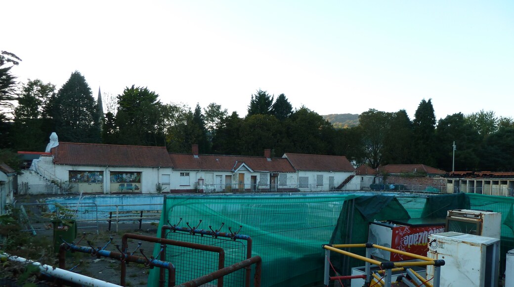 The Old Swimming pool in Pontypridd park what a shame that RTC don't look after there blinding in the park