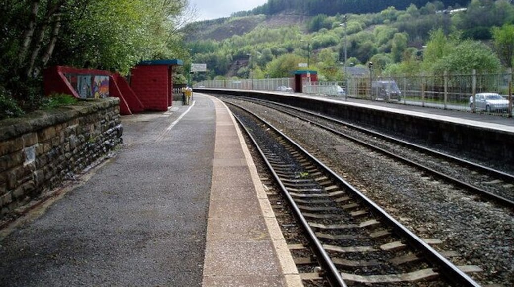 Trehafod Station looking east