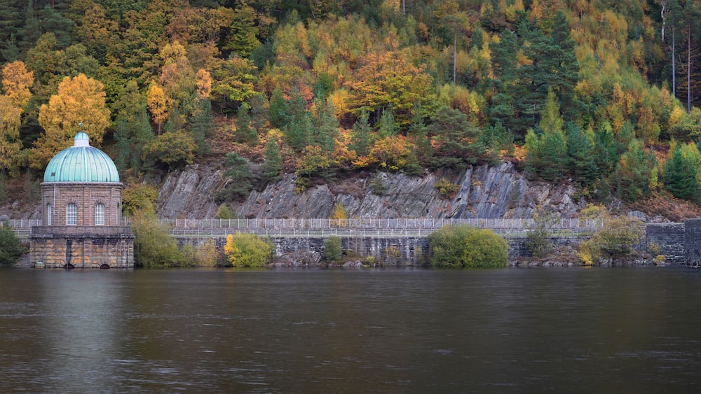 The Carreg Ddu reservoir on the Elan river in the Elan Valley near Rhayader, Mid Wales, UK