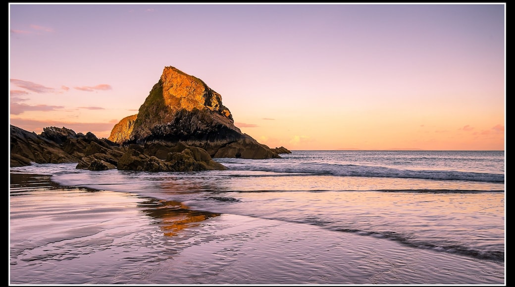 Sunset on monkstone beach, had to run across the beach with all my gear to take this as the light was fading fast