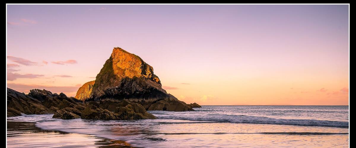 Sunset on monkstone beach, had to run across the beach with all my gear to take this as the light was fading fast