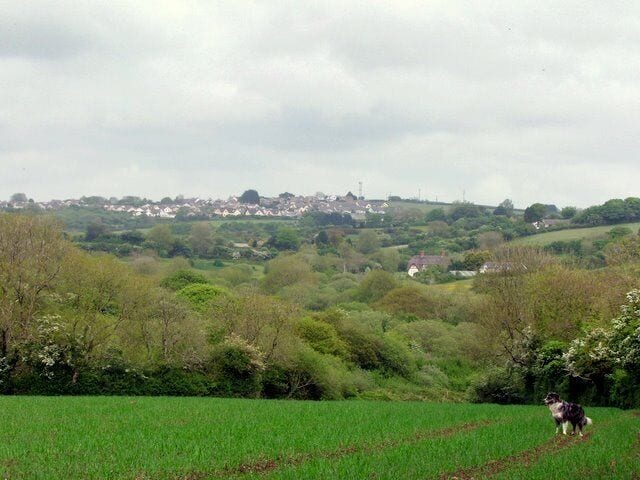 Pentlepoir and Surrounding Countryside Pentlepoir and surrounding countryside taken from footpath just outside the village of East Williamston