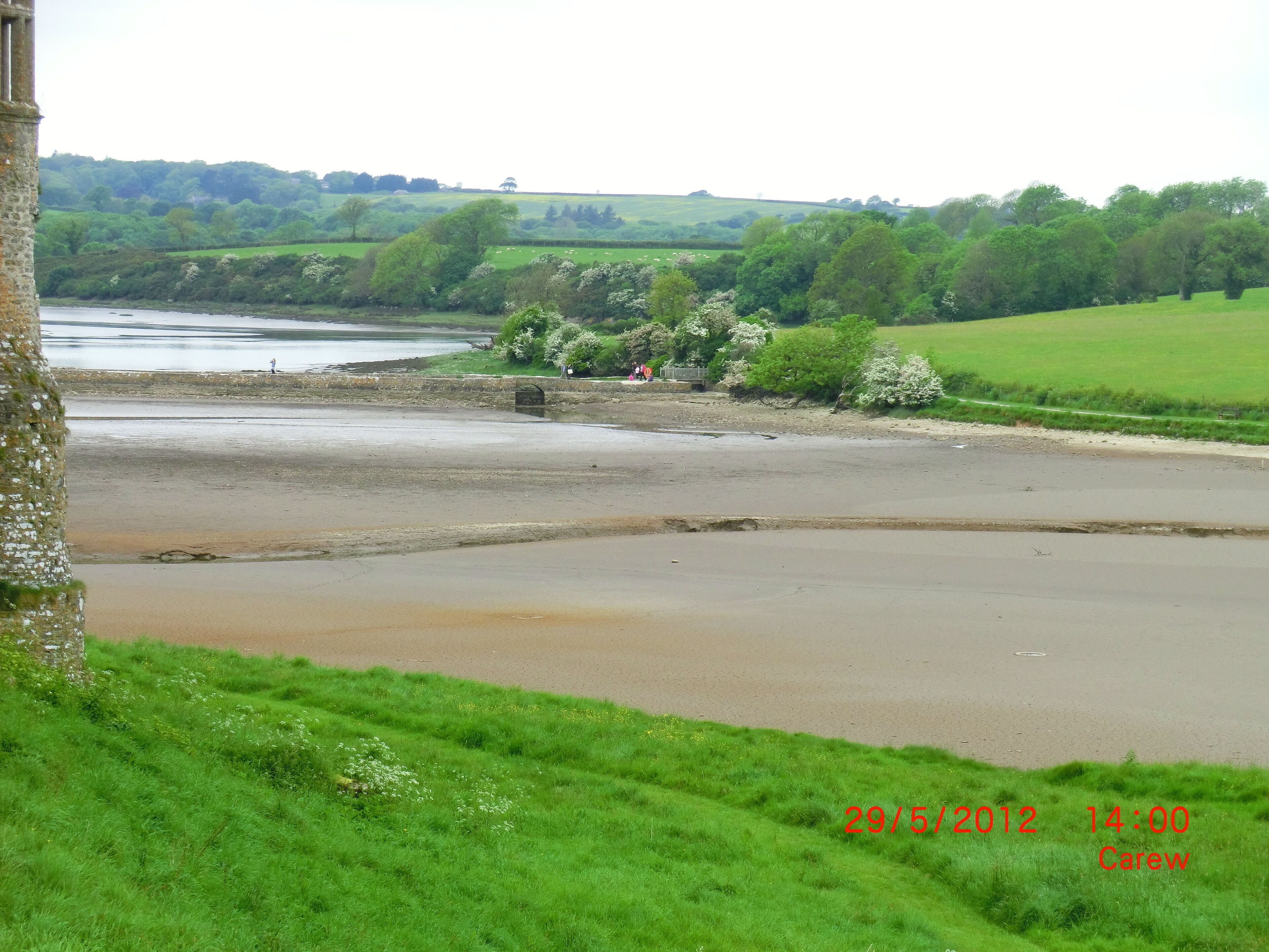 Carew Castle view of the River