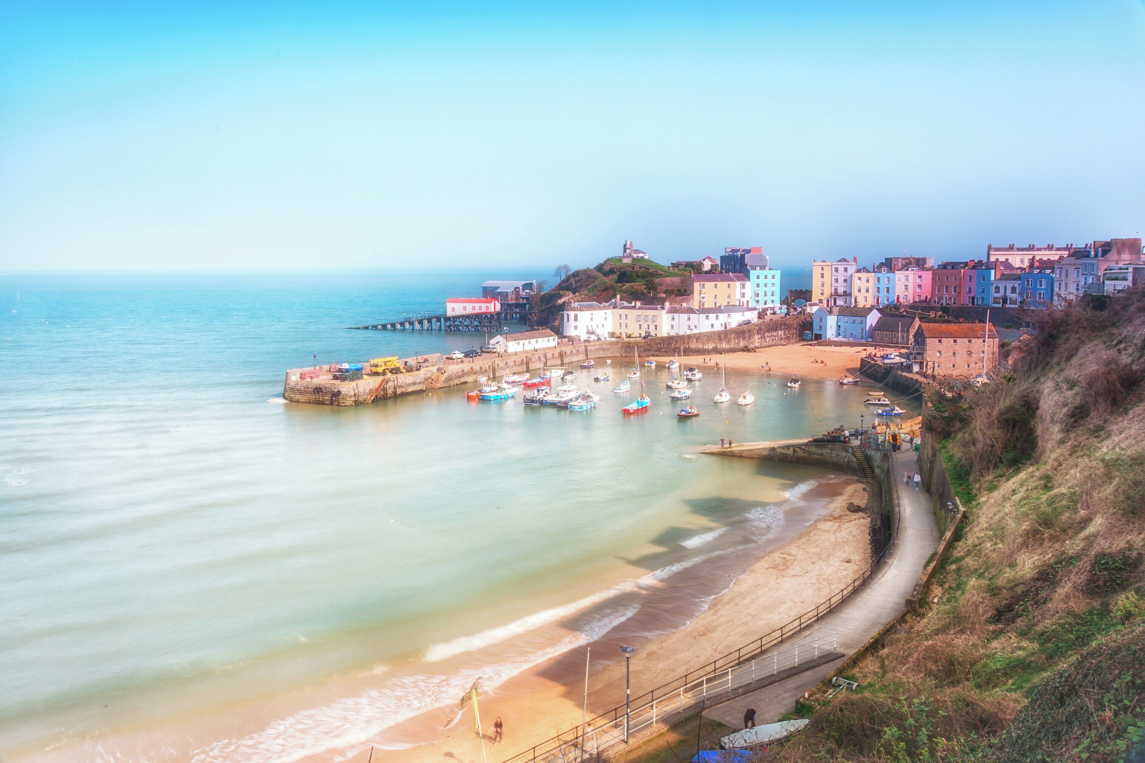 From my earliest memories as a child, I have never got tired of this place.
If in Wales, you must visit the fabulous Tenby in Pembrokeshire. 
I used a combination of 3 filters attached to my DSLR and long exposure. 
