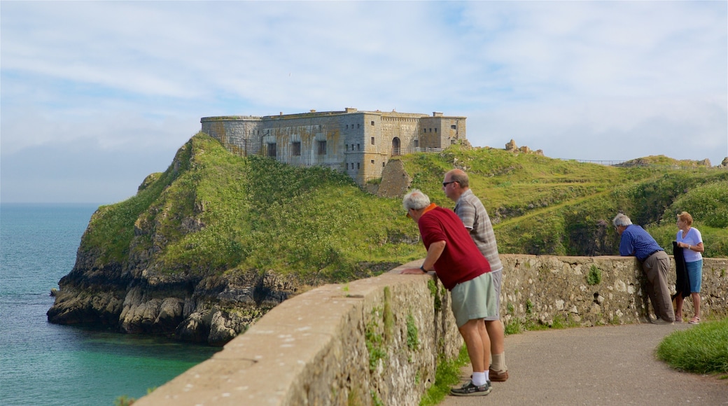 Tenby featuring rugged coastline, views and general coastal views