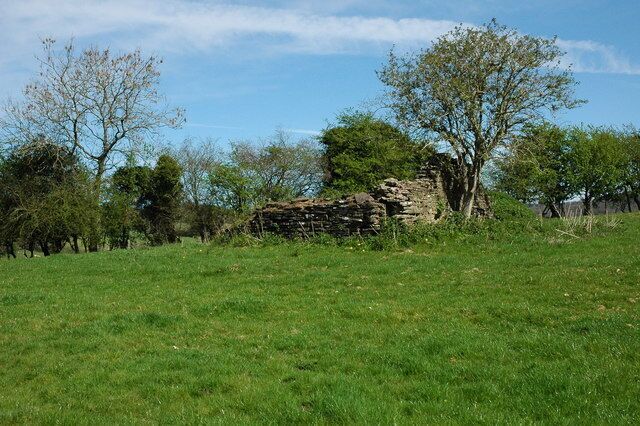 Remains of Llwynau Church Most people would walk past this ruin not realising it was once a church.