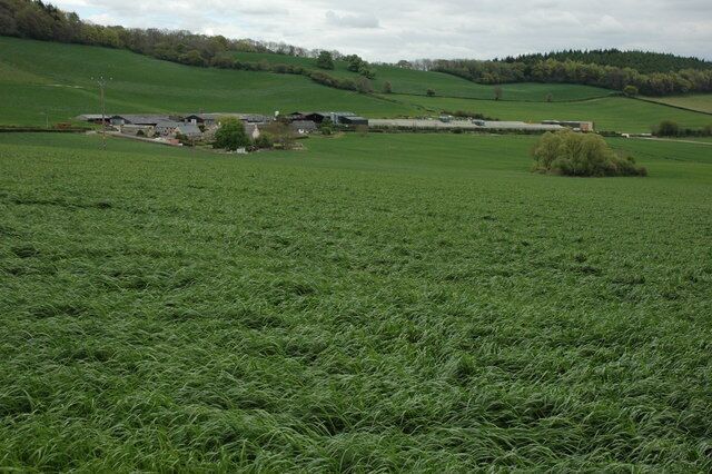Trostrey Court The large farm at Trostrey Court viewed from the west.