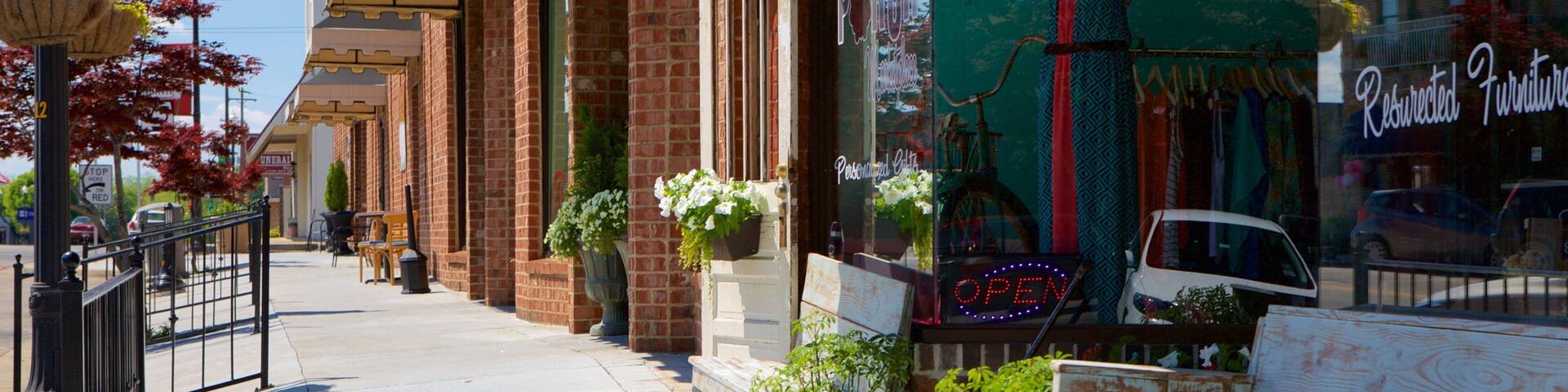 Albertville montrant petite ville ou village