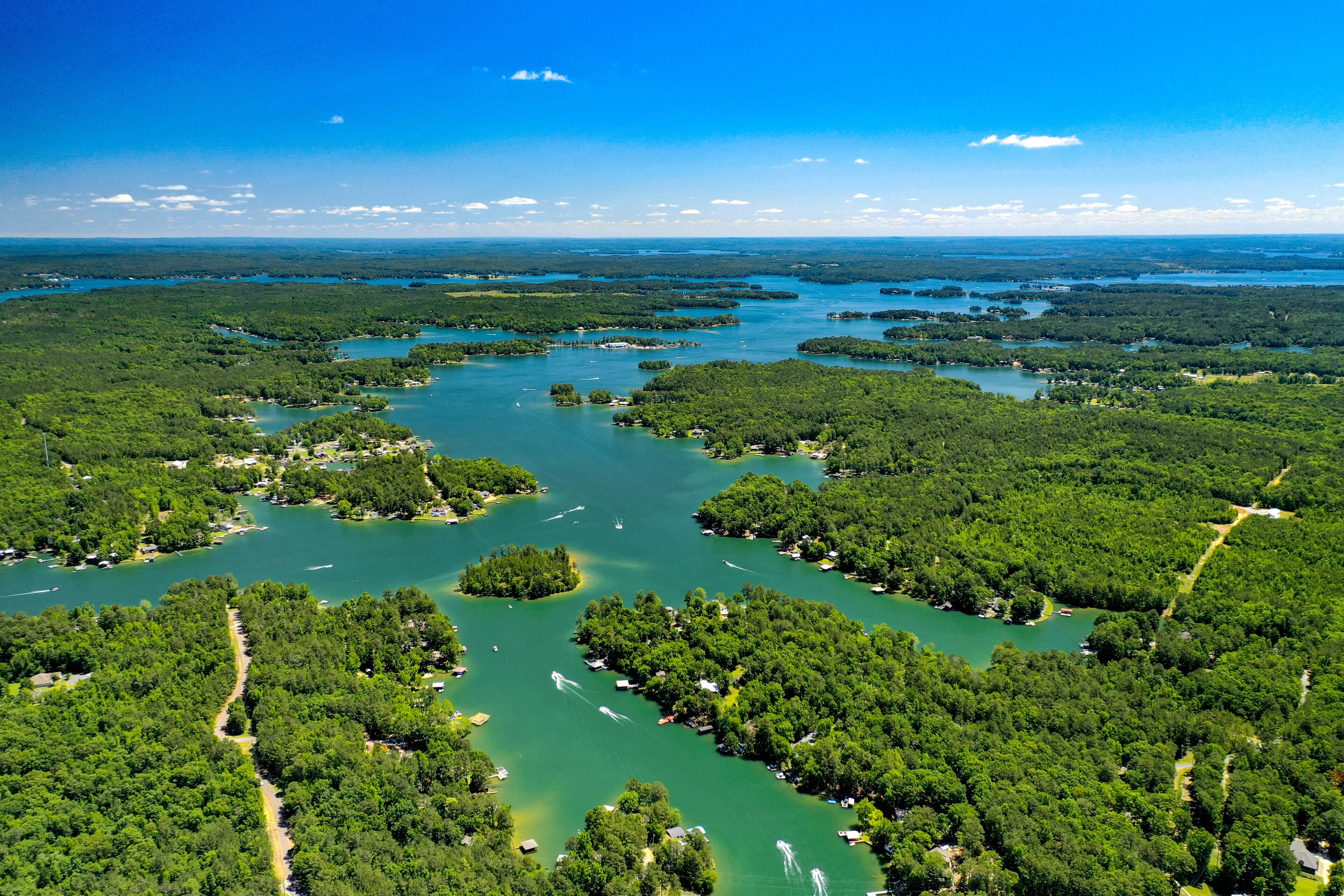 Aerial View of Lake Martin, Alabama