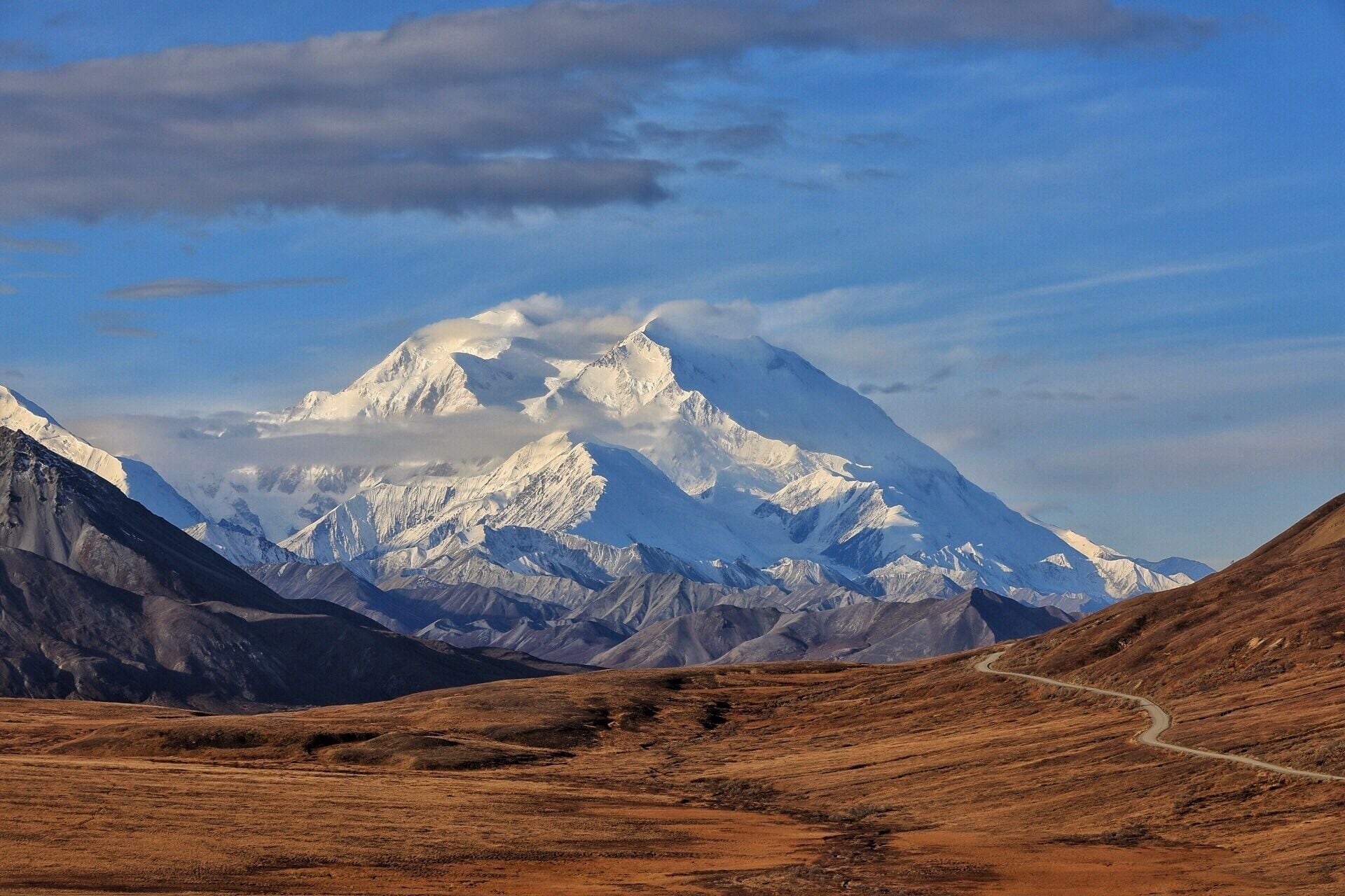 A peek of Denali as we #adventure thru the park. 91.1 miles to the end of the road. You have to either take a bus or win a pass in the lottery to get this far. Then travel that little dirt road the entire way. Lots of animals along the way make long trek fun.