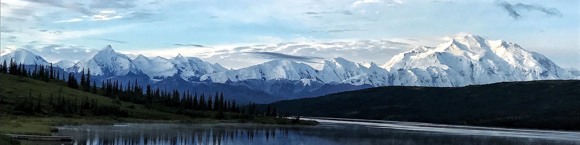 Mount Denali is the second highest peak in the world standing at 20,310 ft tall