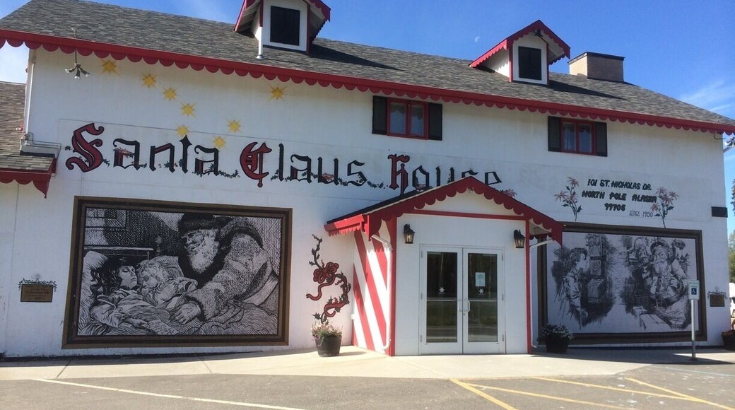 Santa lives here, at least through tourist season.