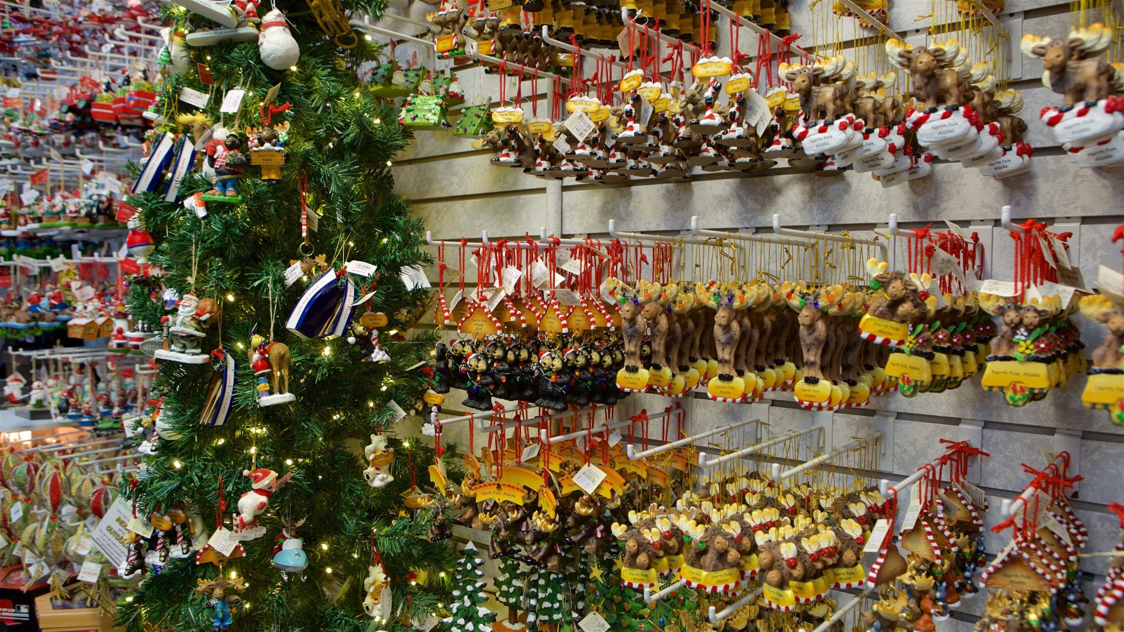 North Pole som viser innendørs og marked