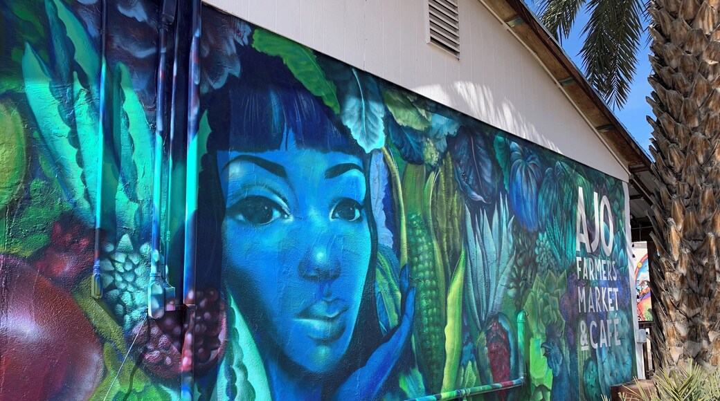 Good place to get a good fresh lunch with tables outside...pups allowed.