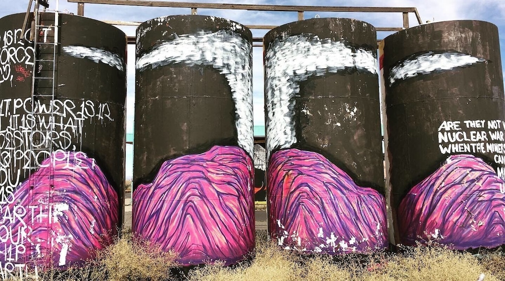 Protest Graffiti against the govt regarding the miners being exposed to uranium. Gray Mountain Az. #mining #mine #cancer #graffit #protest #gray #graymountain #discovery #mybackyard #arizona #nuclear #death #control #government #tanks #death #travel #environmentalscience #enviromentalpact #health #money #family #insurance #coverup #cowgirlzenphotography #protectourplanet #protectourpeople #iphone #verizon #apple #discover #bucketlist