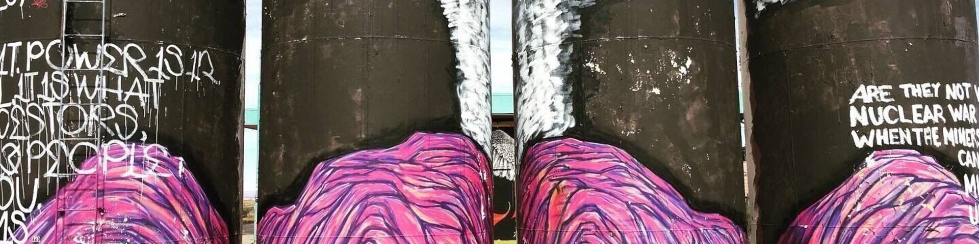 Protest Graffiti against the govt regarding the miners being exposed to uranium. Gray Mountain Az. #mining #mine #cancer #graffit #protest #gray #graymountain #discovery #mybackyard #arizona #nuclear #death #control #government #tanks #death #travel #environmentalscience #enviromentalpact #health #money #family #insurance #coverup #cowgirlzenphotography #protectourplanet #protectourpeople #iphone #verizon #apple #discover #bucketlist