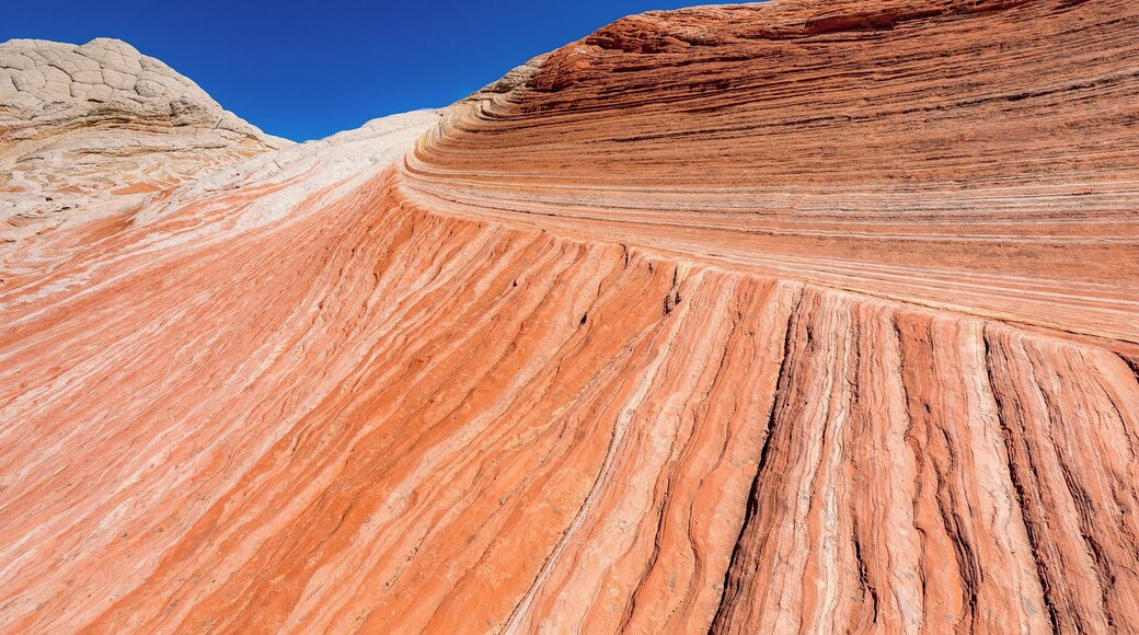 White Pocket is a geological feature, or rather a set of geological features in the Vermilion Cliffs National Monument in Arizona. It's not very easy to get to: a couple of hour of difficult 4 wheel drive roads. But seeing the colors and patterns in the sandstone are worth it!
#LifeAtExpedia
#patterns