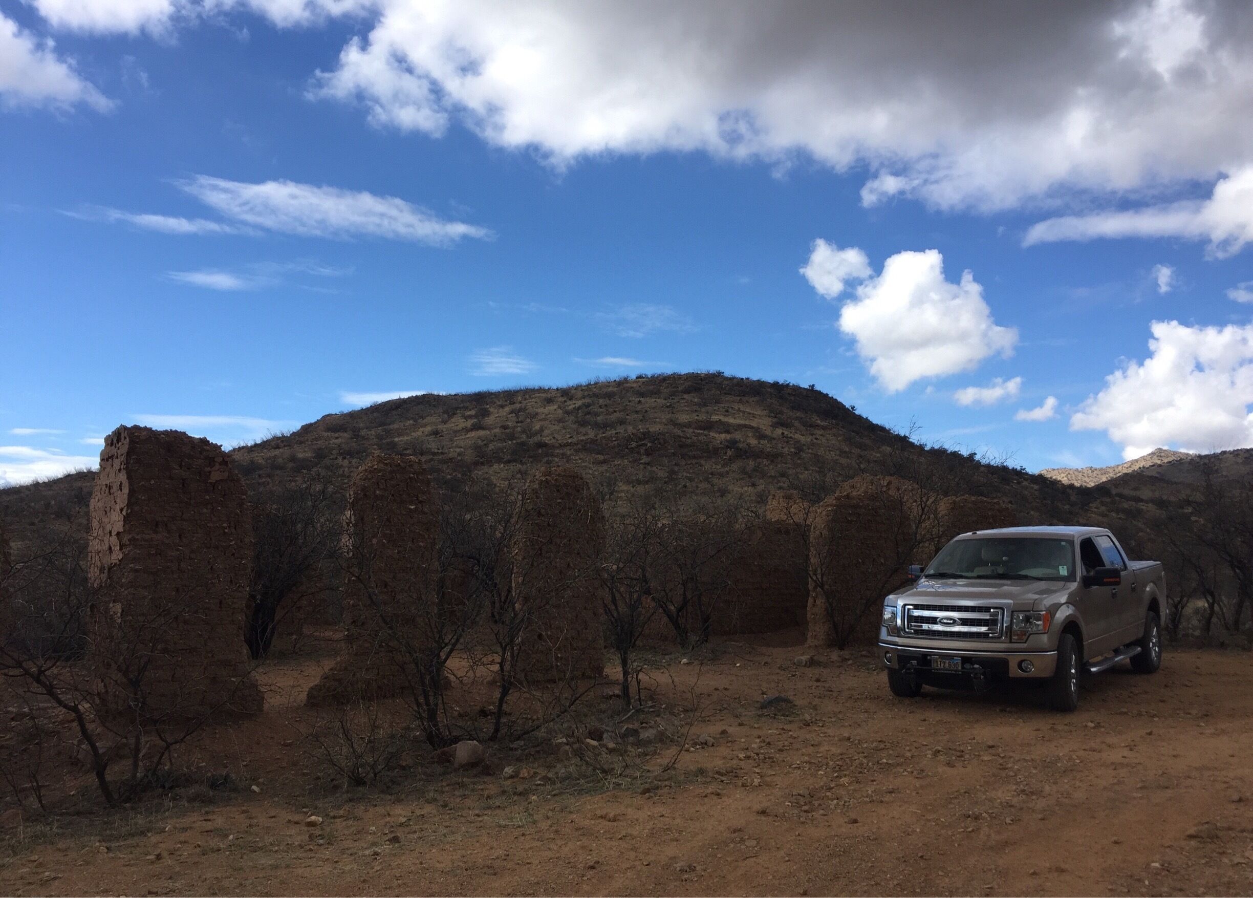 Once an active gold mining camp this is all that remains of Alto, Arizona. It's located about 14 miles south of Patagonia, AZ on a mostly 2wd accessible road. The last couple miles require a hike or a 4wd vehicle. 