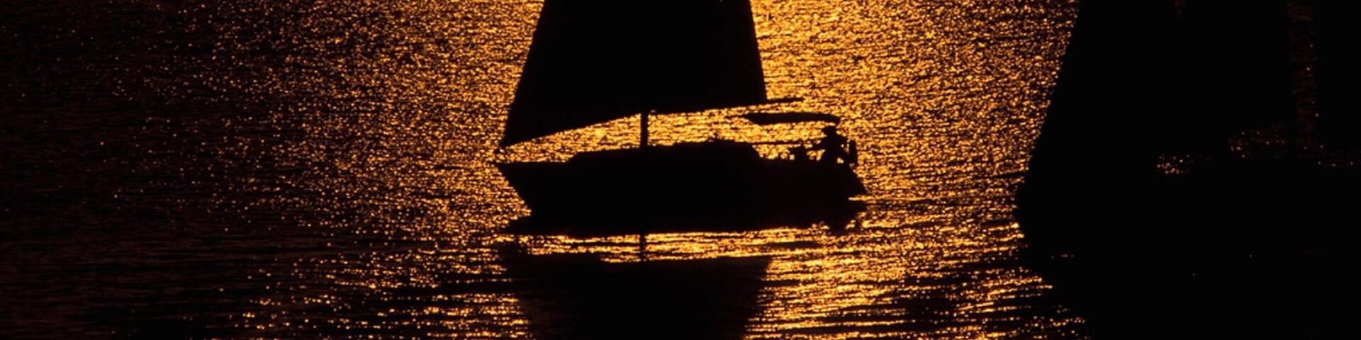 Bismarck showing a sunset and sailing