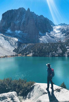 Hiked for 10 hours in one day last fall to see one of these many beautiful lakes in Big Pine, Ca in the Eastern Sierras.