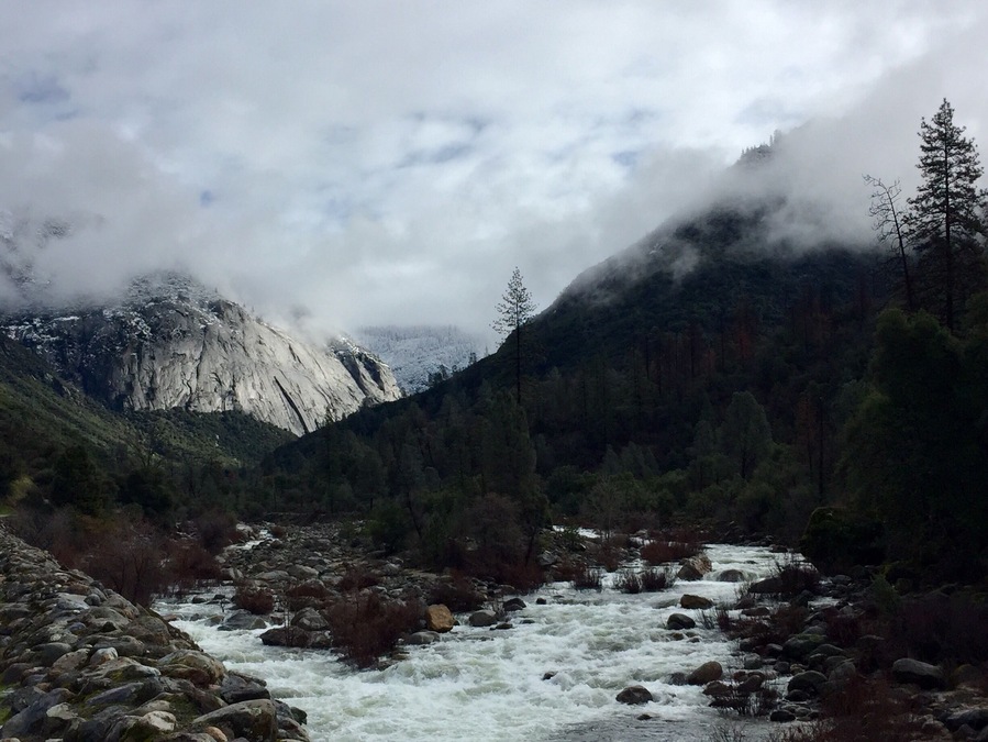 Coming into Yosemite National Park along Highway 140.