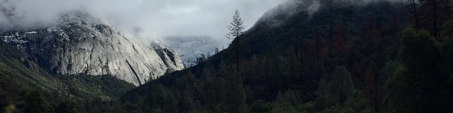 Coming into Yosemite National Park along Highway 140.