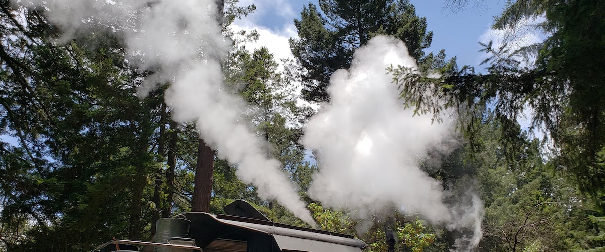 The train ride through the redwoods was so cool! #Adventure #NoFilter #IthinkIcanIthinkIcan