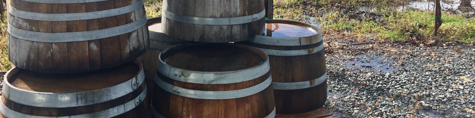 Half barrels for sale.