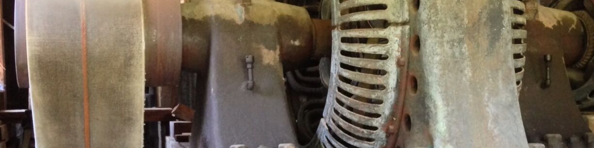 This is a pelton wheel powered generator near the Jamison Mine. #camp