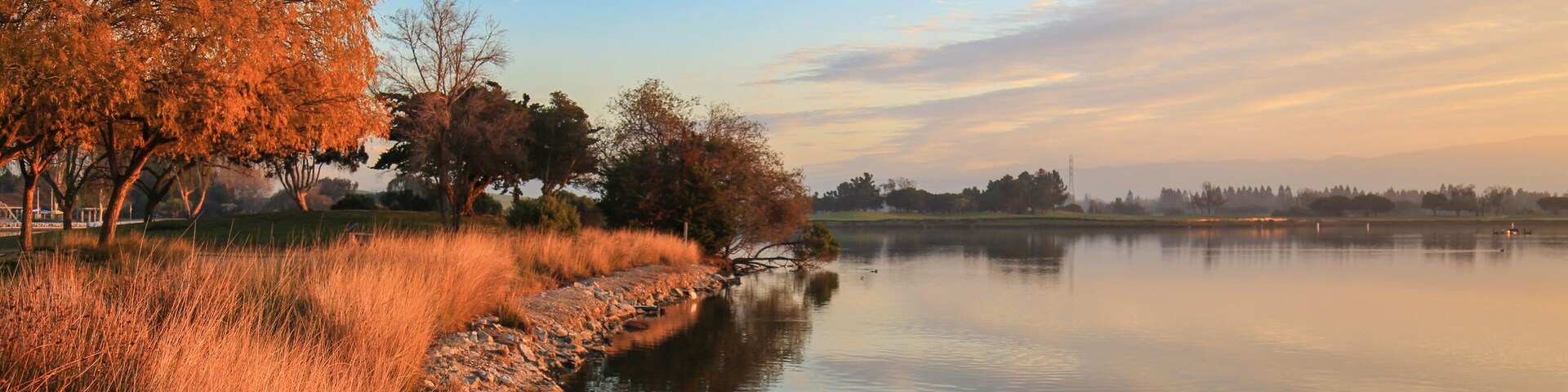 Shoreline Lake, Mountain View, California; Shutterstock ID 452066575