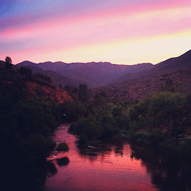 Sunset on the Upper Kern, July 3, 2015