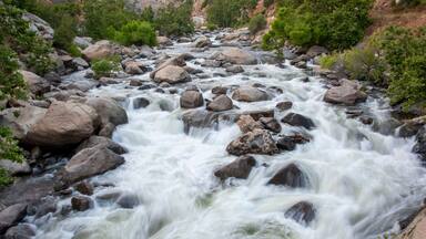 Long Exposure of rapids on the Kern River in Kernville, California