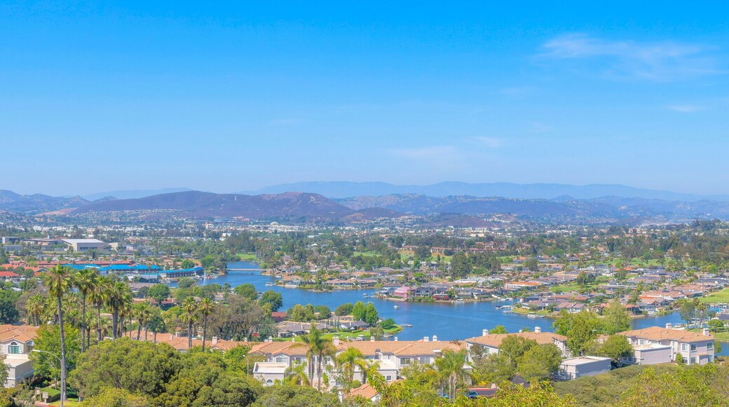 Panoramic view of San Marcos community near the Lake San Marcos in San Diego, California