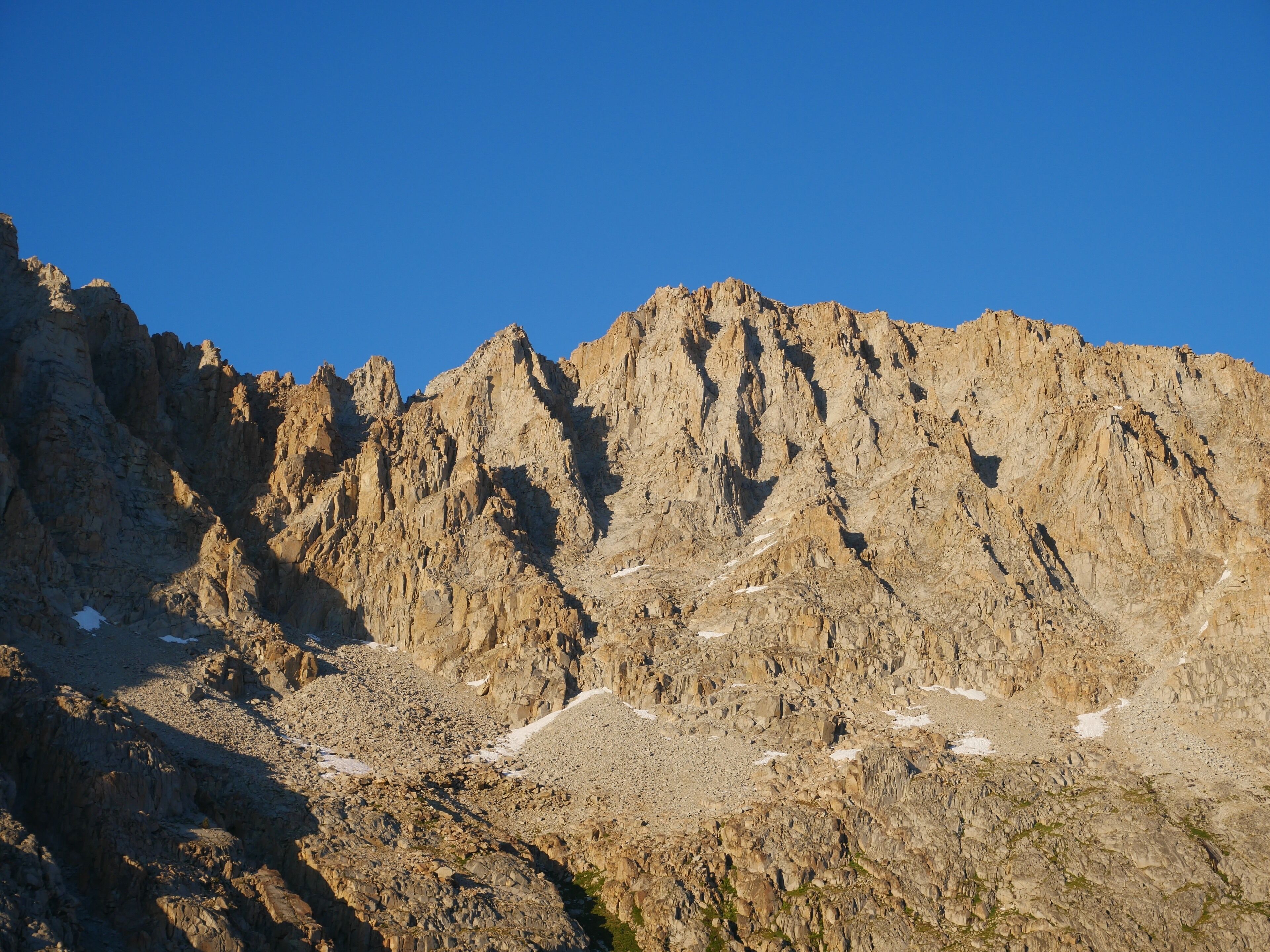 View during sunset above Evolution Lake on the JMT #Adventure