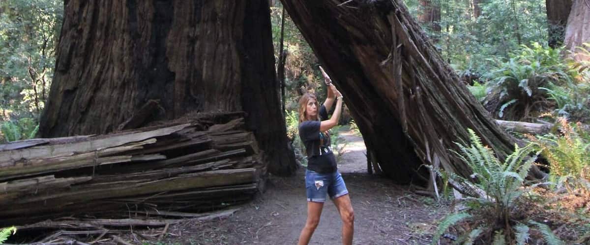 Just doing our part to keep the giant redwoods from falling!
The world-famous scenic Avenue of the Giants highway in Humboldt Redwoods State Park is one of the densest stands of California Redwoods in the world. It's a 31-mile portion of old Highway 101, which parallels Freeway 101.
#GiantRedwoods
#AvenueOfTheGiants
#HumboldtCounty
#StatePark
#California
#Highway101
#trees
#Forest
#trail
#hiking
#sillypics
http://www.RVLuckyOrWhat.com