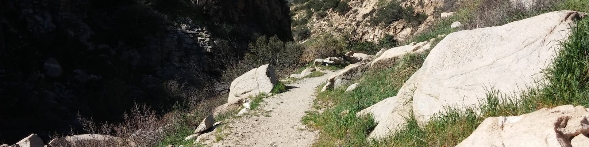 Part of the pacific creast trail in southern california. In the spring the creek has water.