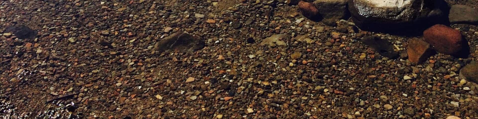 Silver lake on the Highway 88 in California, USA