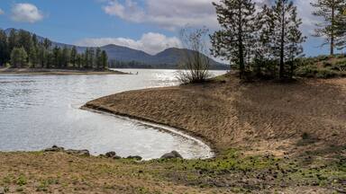 Lake Davis is located 7 miles north of Portola, California.