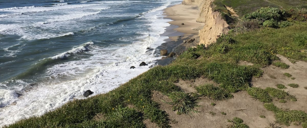 Fantastic view of California coast during drive along the Pacific Coast highway.