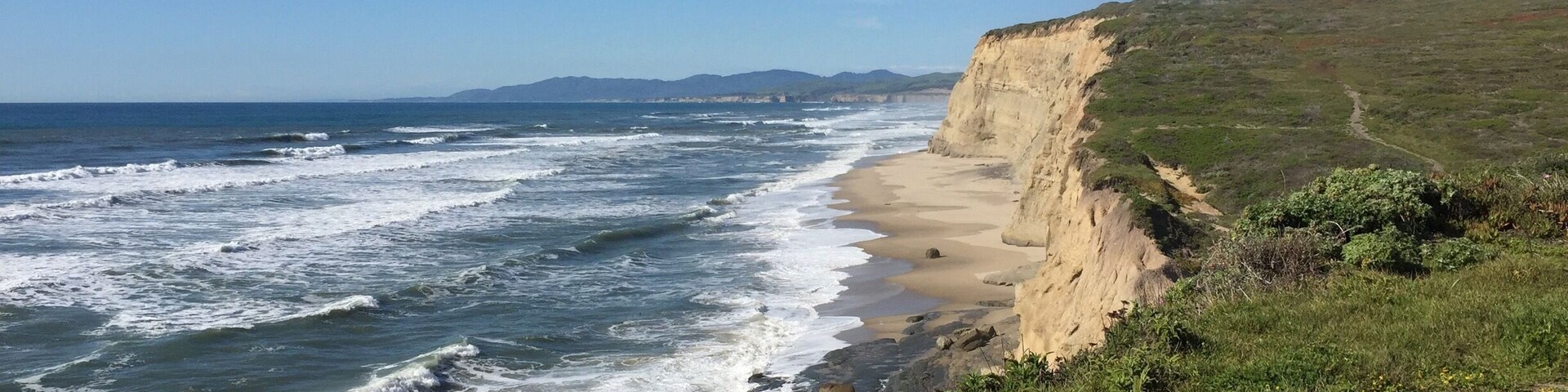 Fantastic view of California coast during drive along the Pacific Coast highway.