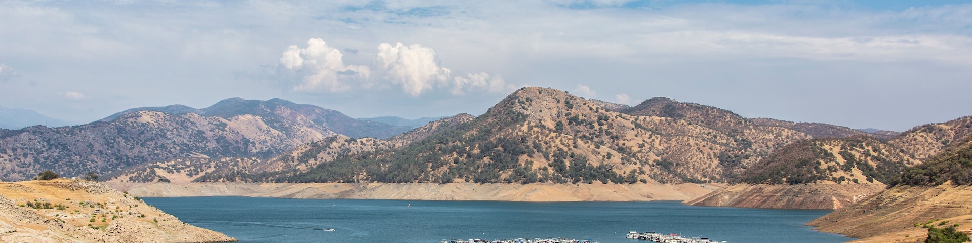Blick auf den Eine Flat Lake nahe Sanger, Kalifornien, USA