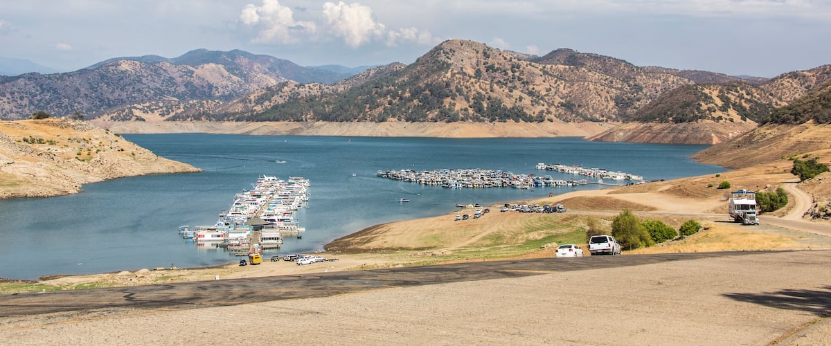 Blick auf den Eine Flat Lake nahe Sanger, Kalifornien, USA
