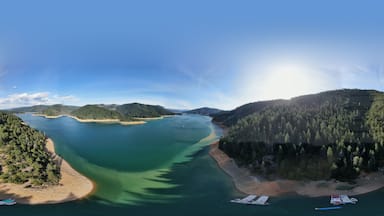 Aerial Photo Trinity Center Lake California